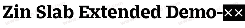 Zin Slab Extended Demo字体转换